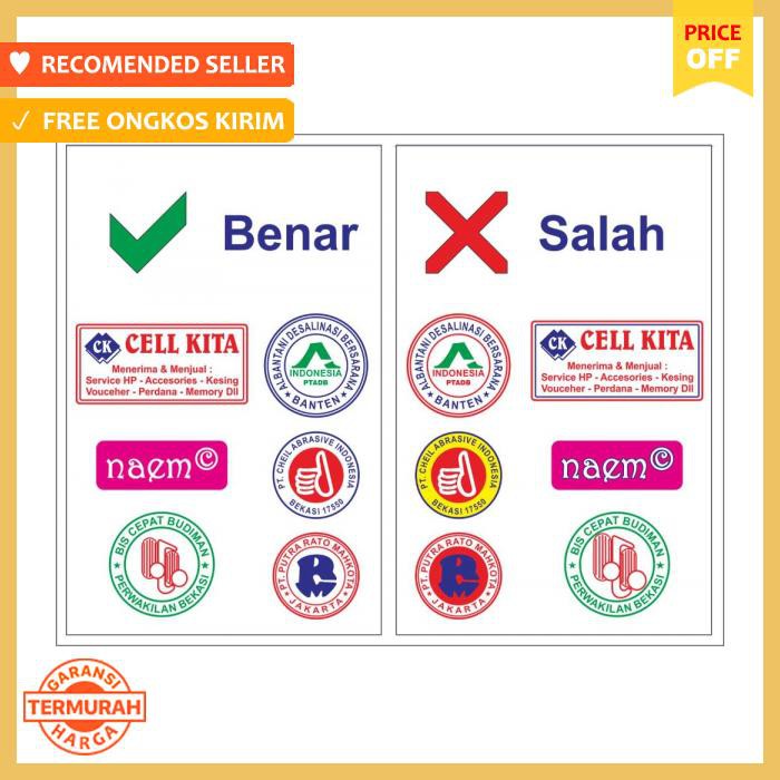 

Stempel Warna Flash Murah 2 Warna L15Cm2 Size S