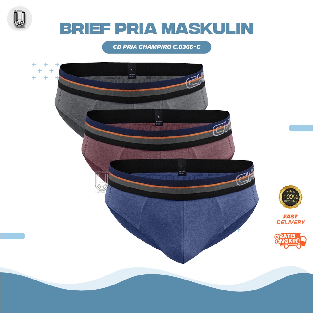 Pakaian Celana Dalam Pria Champiro Sempak Cowok Termurah Kode C.0366-C By Universal Underwear