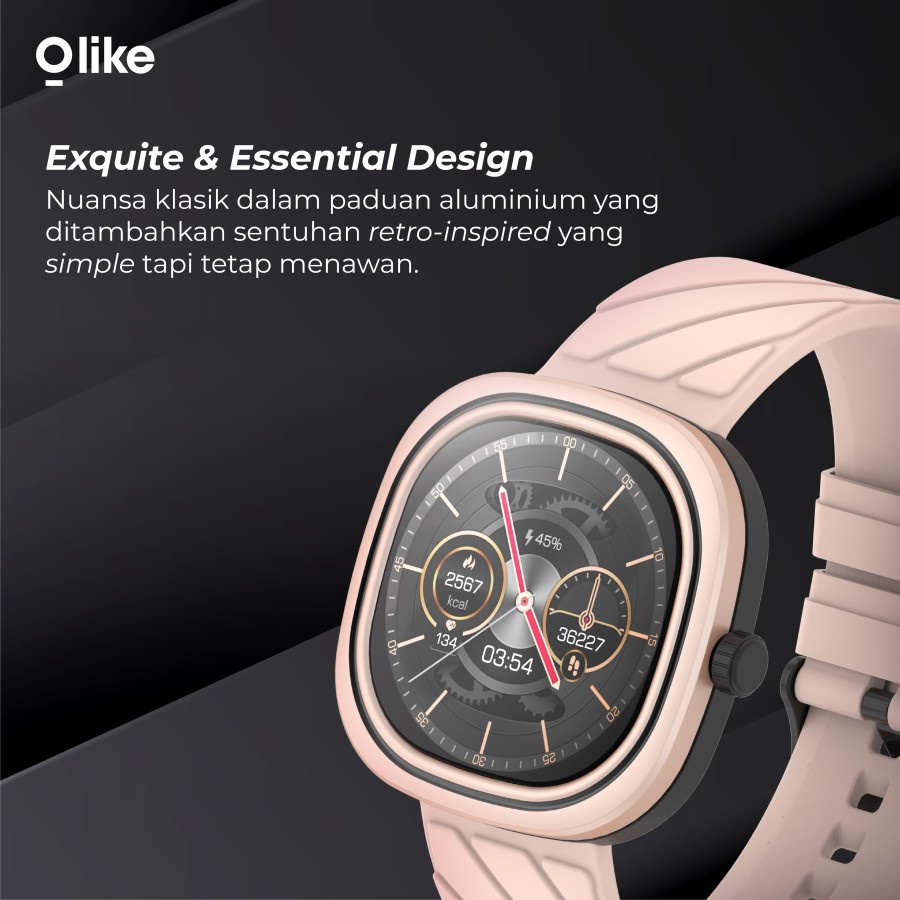 Olike OW-W5 Smartwatch ZETH W5 Blood Oxygen Monitor - Garansi Resmi