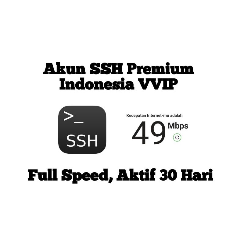 Akun SSH PREMIUM Server Indonesia VVIP