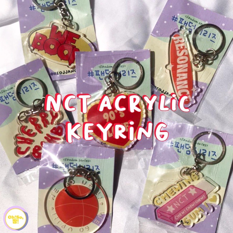 NCT ARCLYLIC KEYRING NCTZEN GANTUNGAN KEYCHAIN