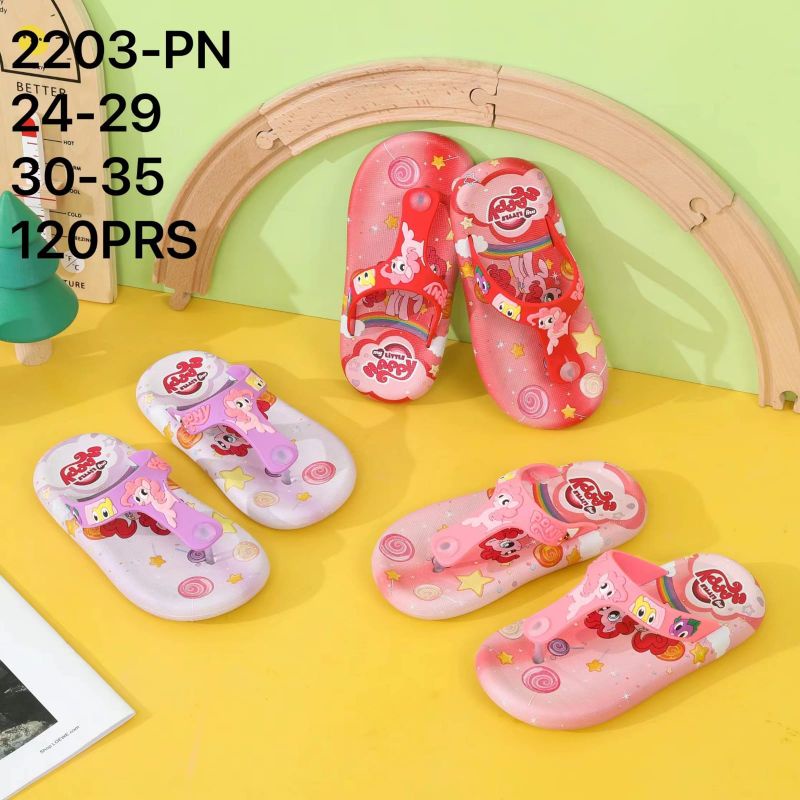 SANDAL JEPIT  ANAK PEREMPUAN MOTIF UNICRON IMPORT