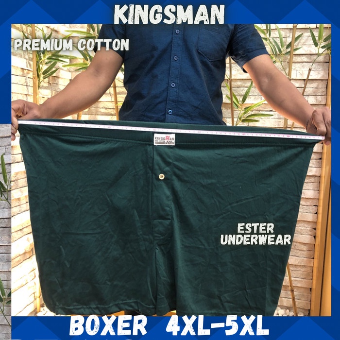 Celana Boxer Kingsman Super BIG SIZE Premium Cotton Isi 1 PCS