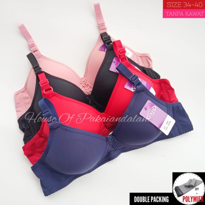 BH Vaya 966 Bra Tanpa Kawat Lembut Cup A ( Kecil )