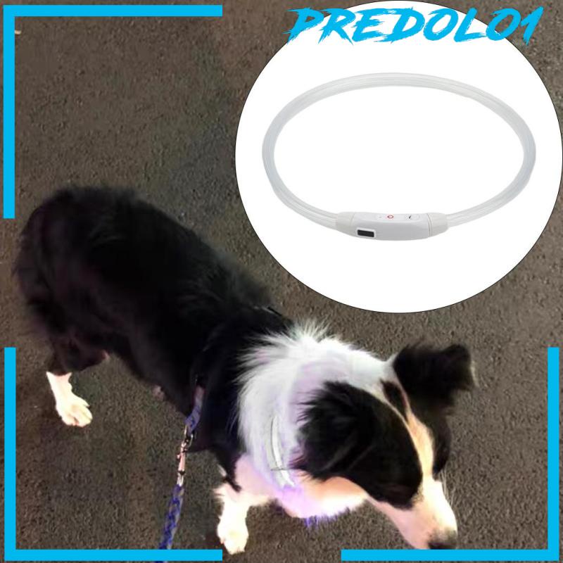 [PREDOLO1] USB Rechargeable LED Dog Pet Collar Flashing Luminous Safety Light Up