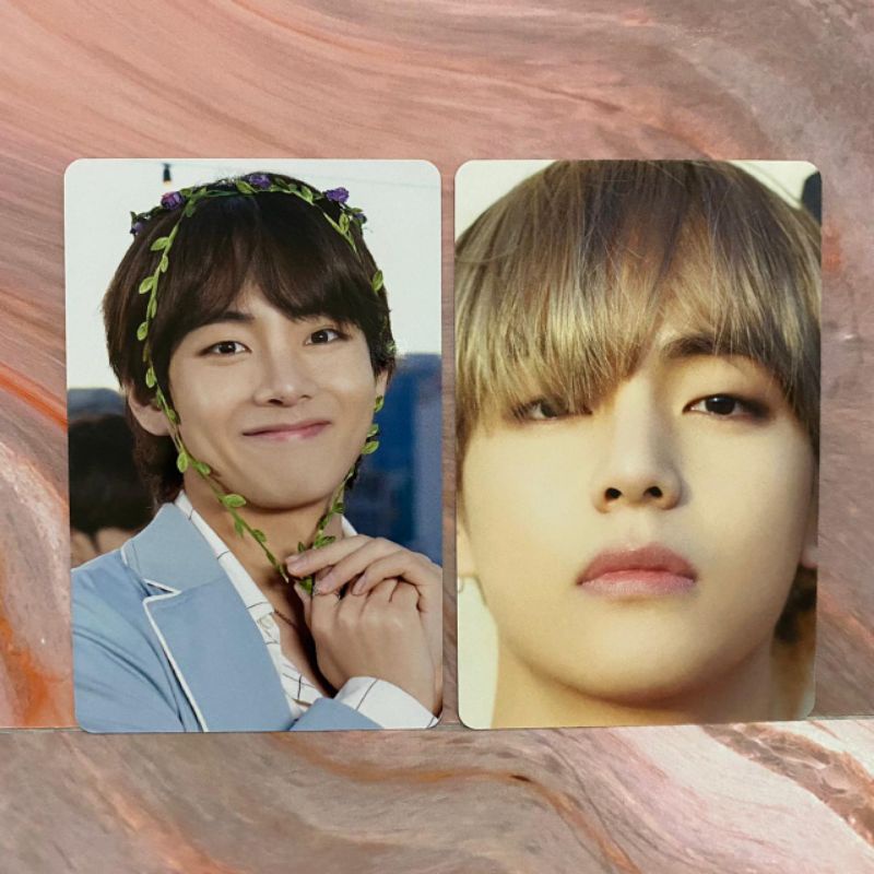 Bundle 2pc BTS Official Dicon 101 Photocard PC V Taehyung Bunga | Official Zoom