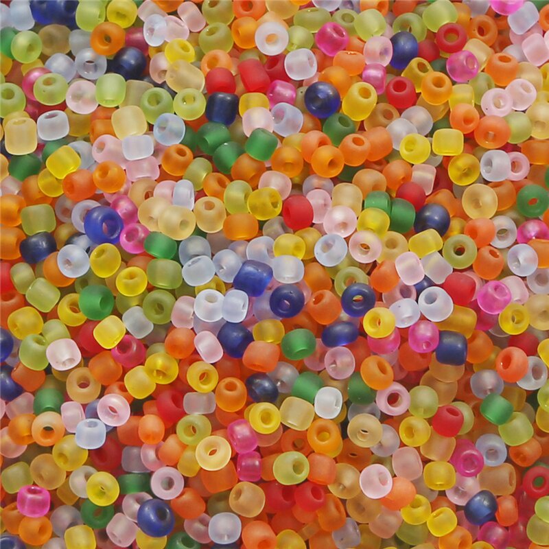 20g 700Pcs 3mm Transparent Matte Czech Glass Spacer Seed beads  For Diy Sewing Handmade Jewelry Women Charm Bohemia Bracelet Necklace Accessories