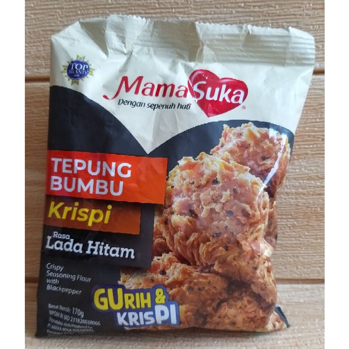 ✔MURAH Mamasuka Tepung Bumbu Lada Hitam 170gr / Tepung Krispi Bumbu Instan / Tepung Lada Hitam