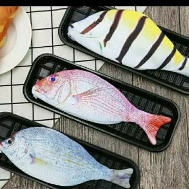 

Tempat Pensil Bentuk Ikan / Kotak Pensil Unik Lucu / Pencil Case Fish / Dompet / Mainan