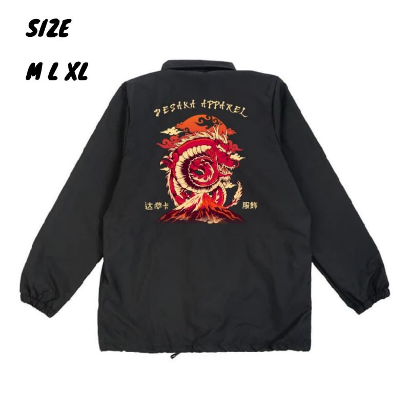 Jaket Dragon red Coach jaket pria Jaket wanita Jaket distro jaket parasut Jaket hoodie Jaket pria