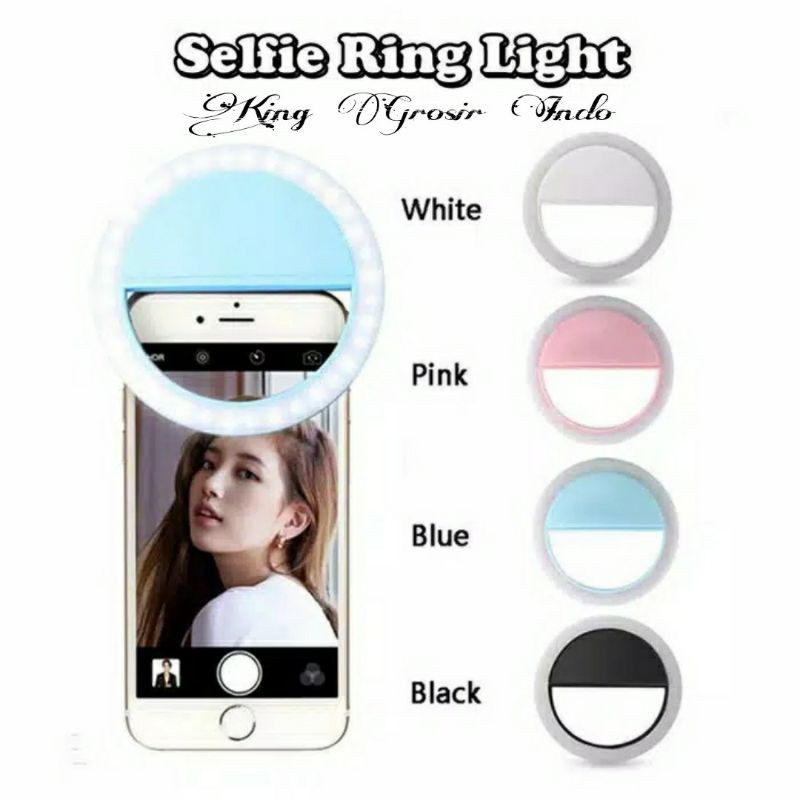 Selfie Ring Light Jepit RK-12 / Ring Light Jepit Di Hp / Universal Ring Light