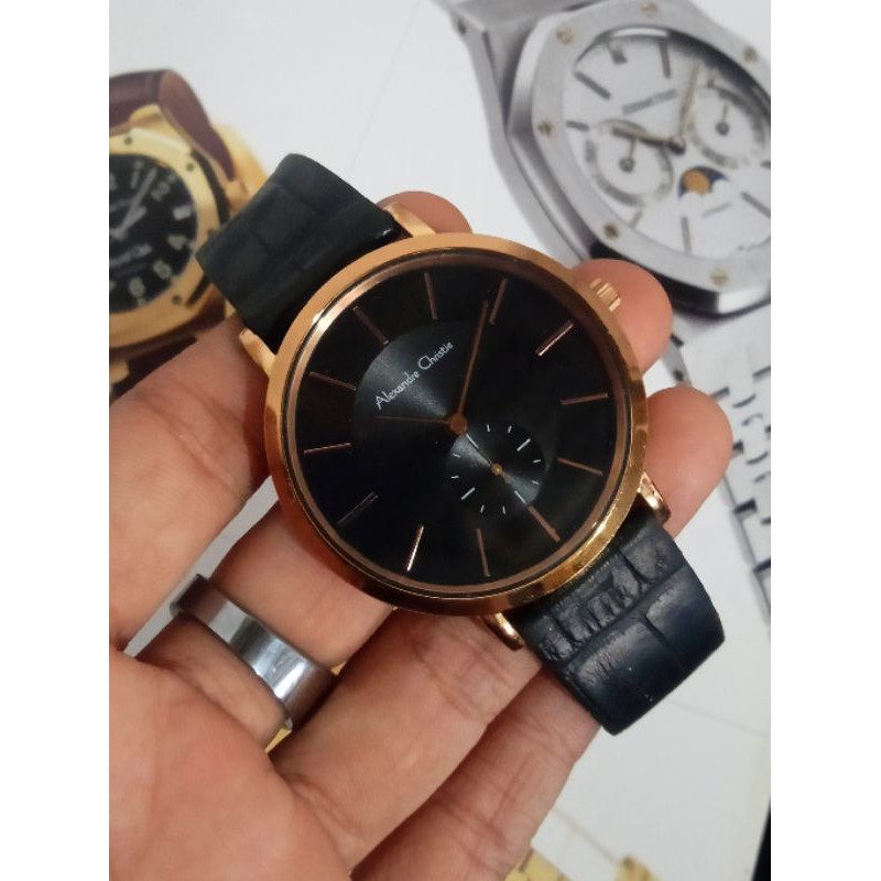 Jam Tangan Pria Alexandre Christie AC 8575MS SubSecond Dial Original Second Preloved