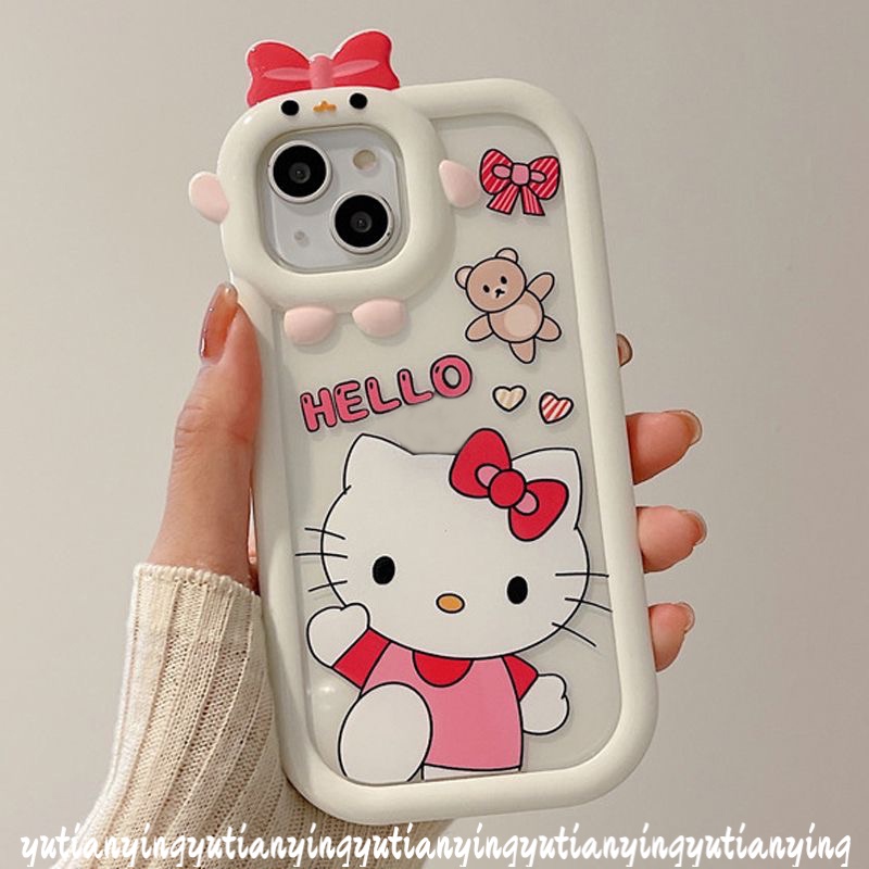 Soft Case Desain Kartun Hello Kitty Doraemon 3D Untuk IPhone 13 12 11 14 Pro MAX 6 6S 7 8 14 Plus XR XS MAX X SE