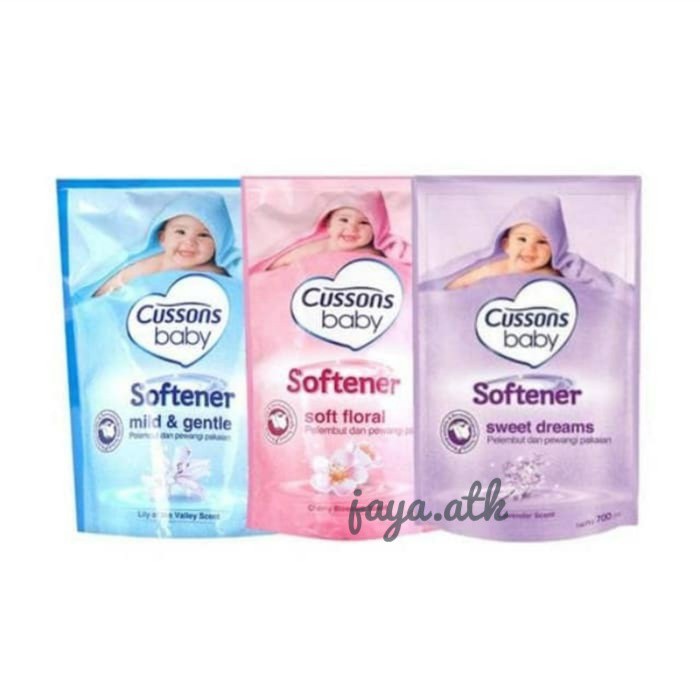 PELEMBUT PEWANGI PAKAIAN BAYI CUSSONS BABY SOFTENER 700 ML REFILL ISI ULANG POUCH