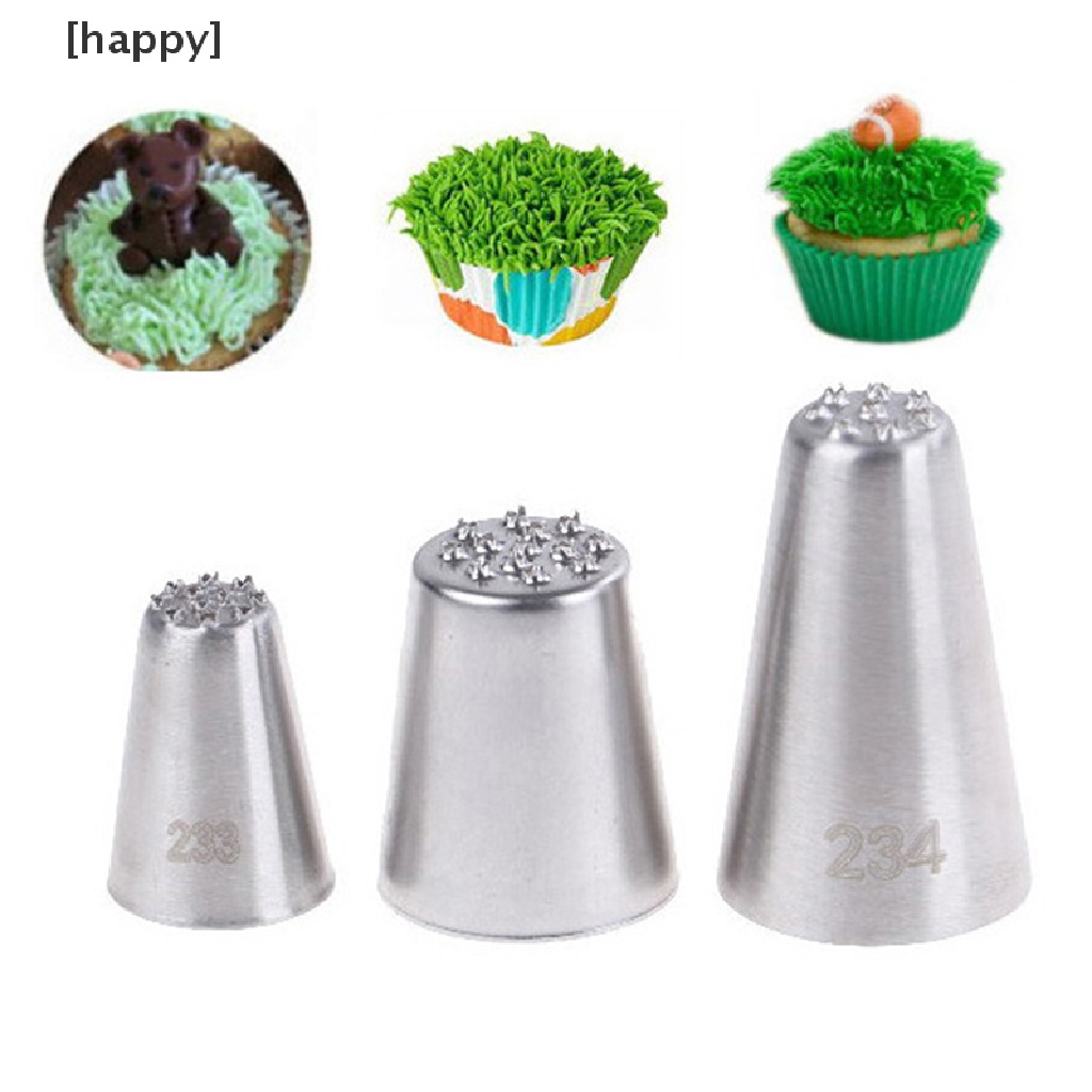 Nozzles Icing Piping Bentuk Rumput Untuk Dekorasi Kue Cupcake