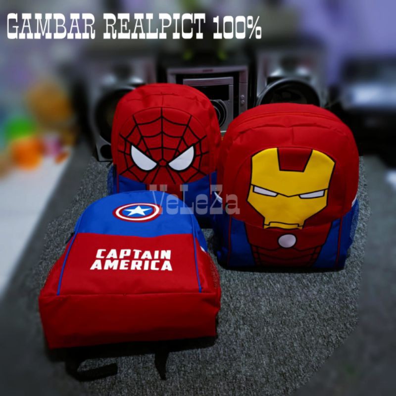 Tas ransel anak karakter superhero tas ransel anak sekolah