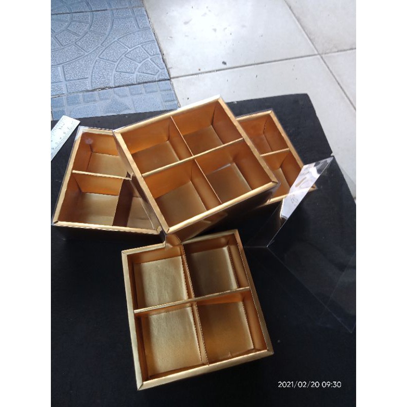 

new box kotak sekat 4 jumbo - box sekat request ukuran 6x6cm tinggi 5 - box sekat request