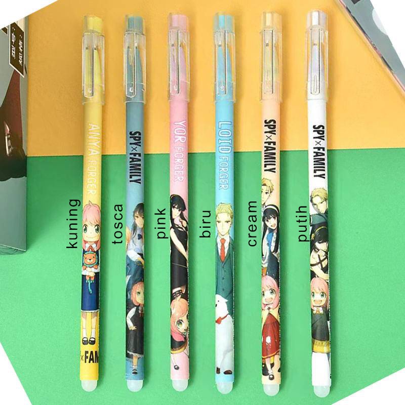 SXF006 – Bolpen Bolpoin Pen Bisa Dihapus Erasable 0.5 Alat Tulis Spy x Family Anya Anime Cosplay Jepang