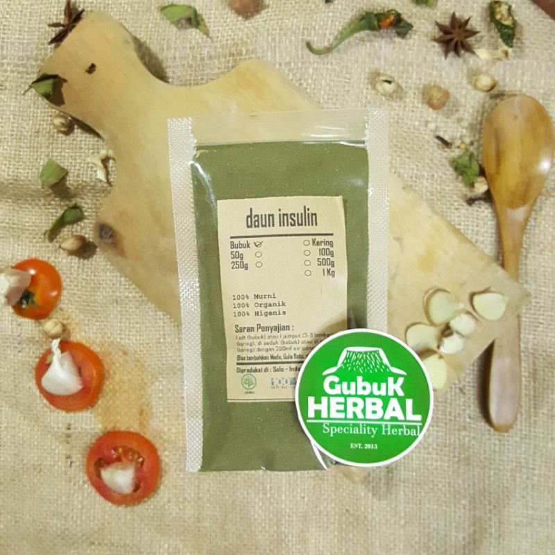 

DAUN INSULIN BUBUK 100 GRAM - Smallanthus Sonchifolius - BUBUK HALUS - MURNI TANPA CAMPURAN - ORGANIK