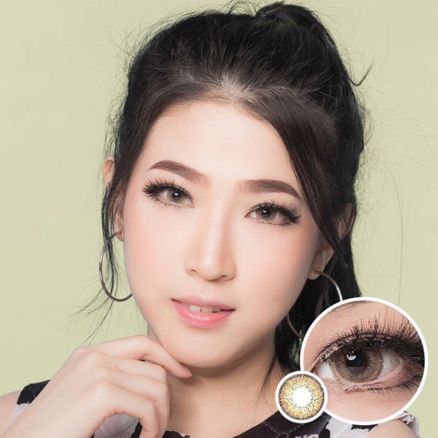 Adore gray &amp; brown softlens korea premium