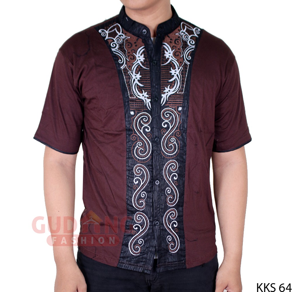 Baju Koko Pria Lengan Pendek