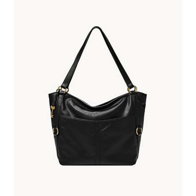 Fossil Sam Tote Black-Hitam/Tas Fossil Wanita Original