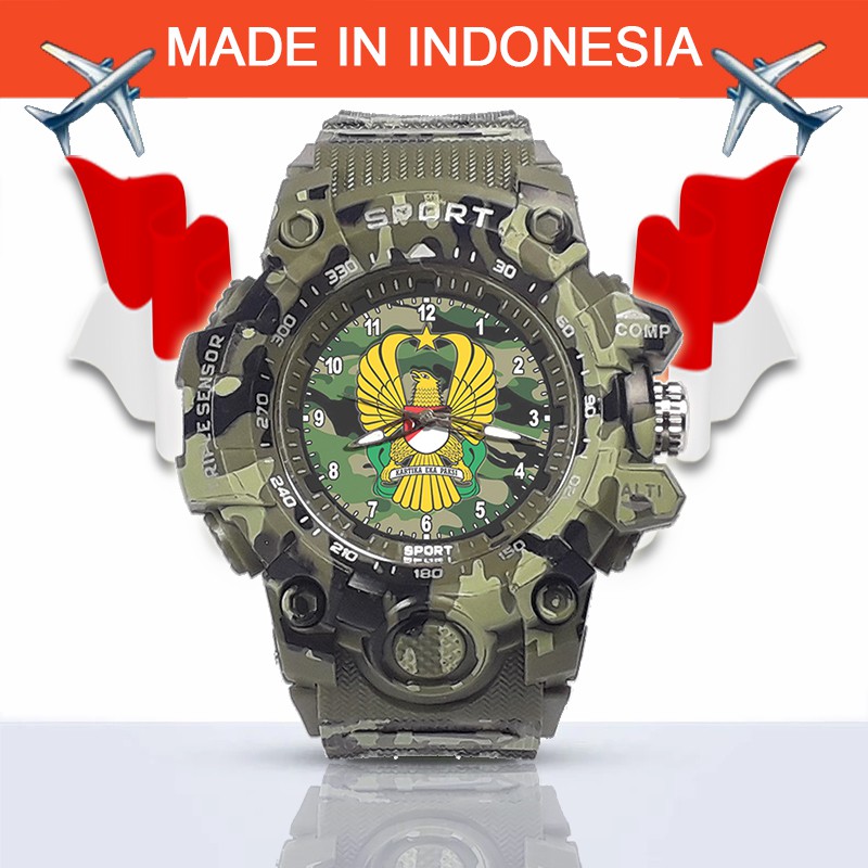 {Istimewa} Jam Tangan TNI - AD (Army Hijau) - Water Resistant