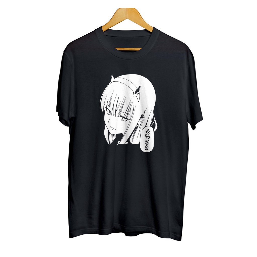Kaos Baju distro anime ZERO TWO EMOJI WAIFU- ZERO TWO