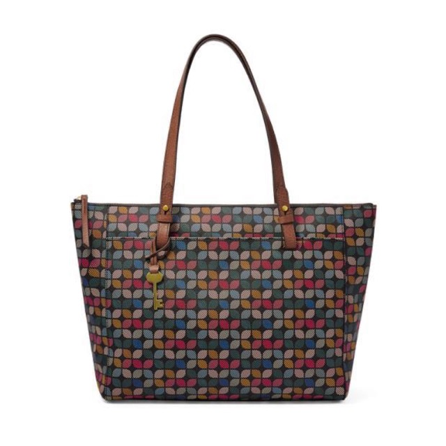 Tas FOSSIL Rachel Tote Black Multi NEW ORIGINAL