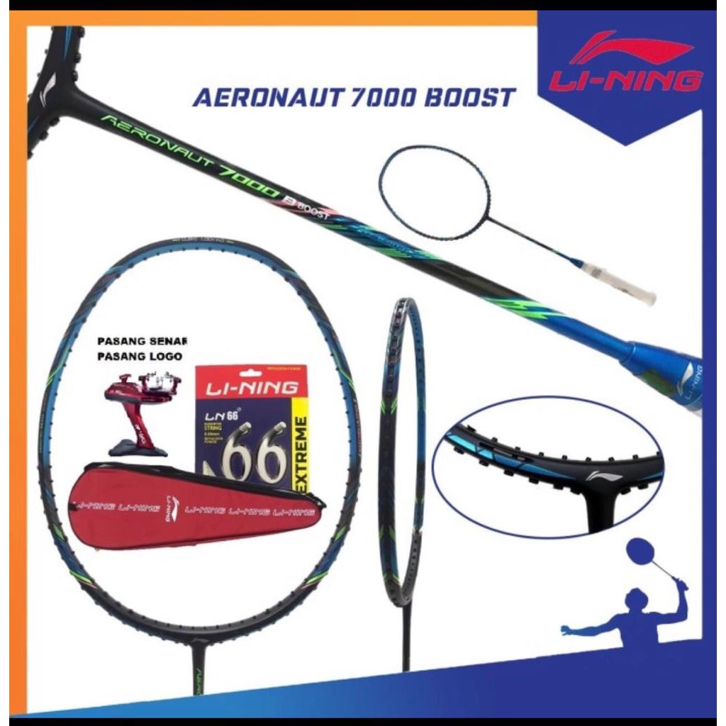 Raket Badminton Original Lining AERONAUT 7000 BOST