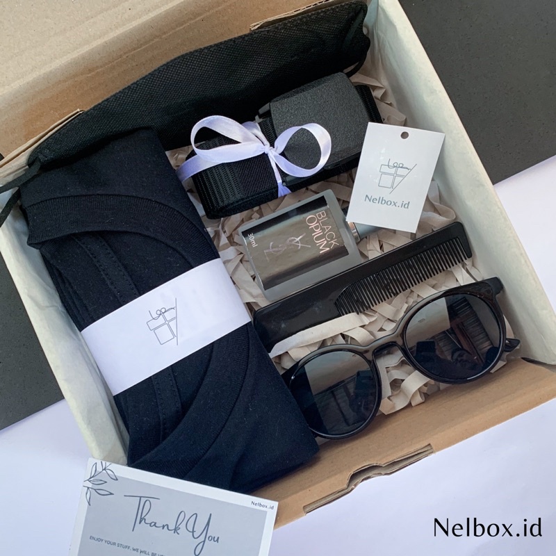 GIFTBOX | HAMPERS | KADO ULTAH |GRADUATION COWOK | Isi Kaos