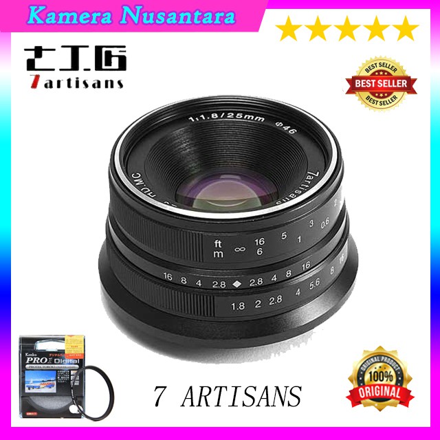 LENSA 7ARTISANS 25MM F1.8 7 ARTISANS FOR MIRRORLESS - ORIGINAL