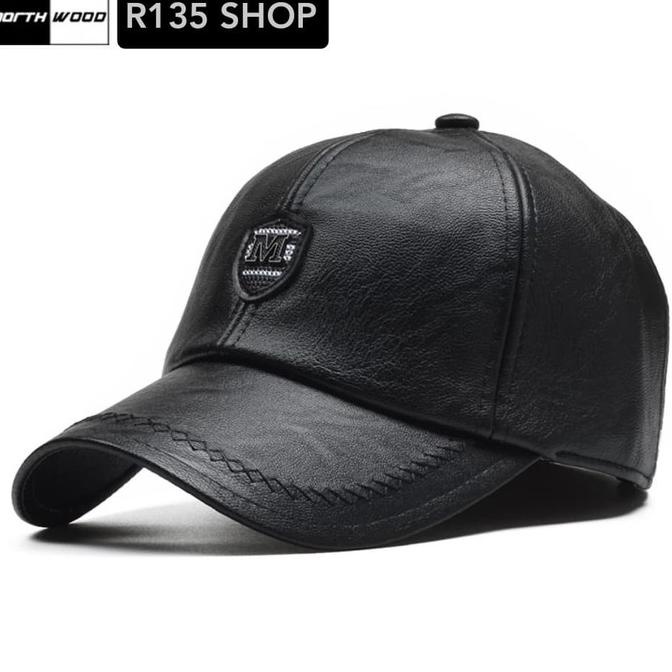 Topi R135 Topi Baseball Pria Jamont Kulit Asli Kualitas Impor Anti Panas