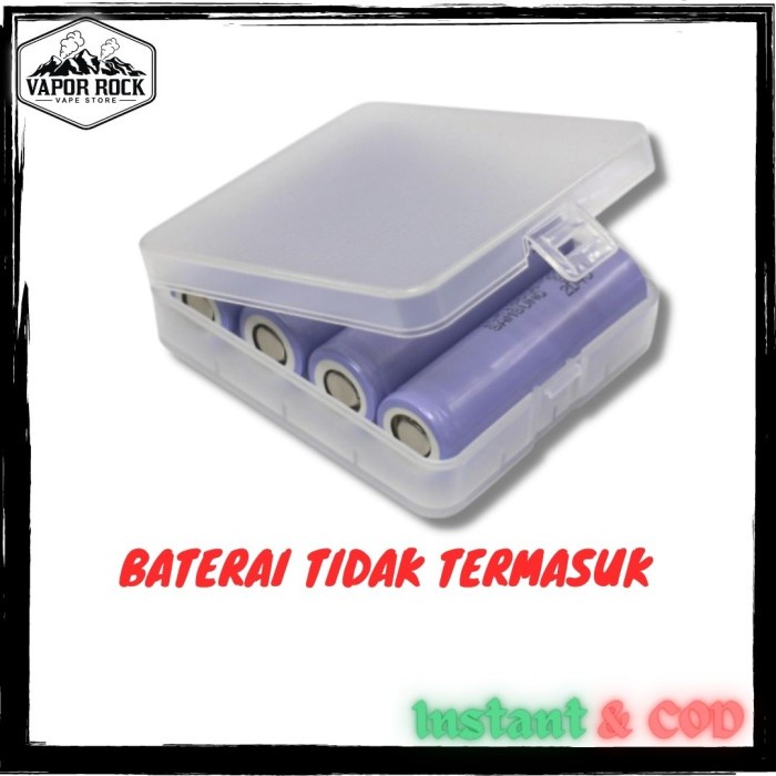 Jual Casing Kotak Box Baterai Transparan Untuk Batre 18650 4 Slot ...