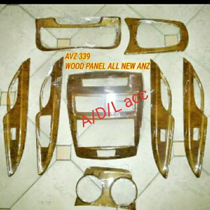 panel dahsboard dalam kabin toyota all new avanza / xenia 2012 sampai 2015 isi kayu wood 8 pcs 2014 2013