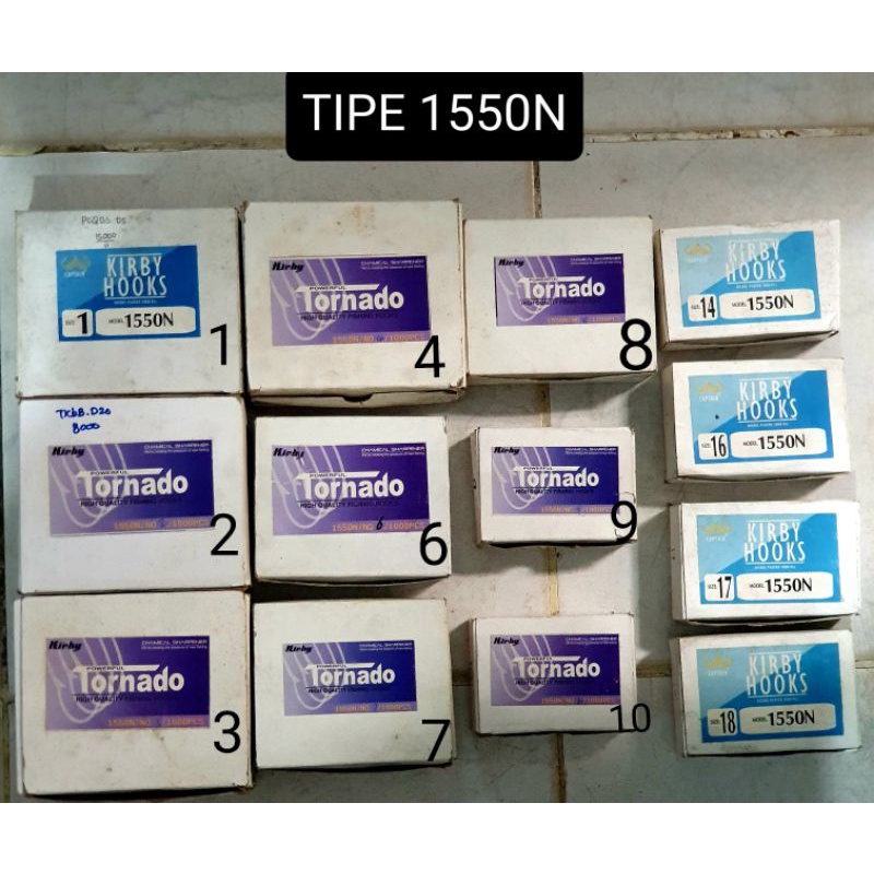 PANCING CAPTAIN KIRBY HOOK 1550N no.2.3.4.14.16.17.18/ PANCING TORNADO KIRBY HOOK 1550N / PANCING 1550 N/ PANCING NIKLE PLATE