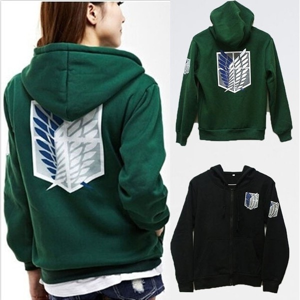 Jaket SNK Survey Corps Attack on Titan Cotton Fleece Anime
