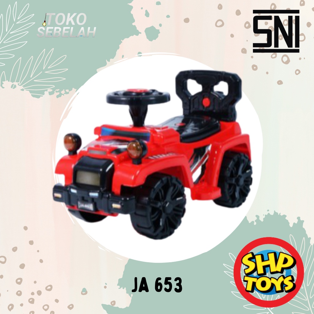 Mobilan Jeep Duduk Anak Mainan Anak Mobilan Dorong JA 653 - SHP Toys