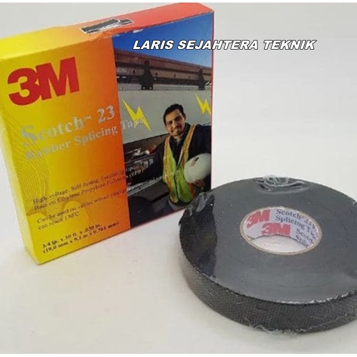 

Isolasi 3M SCOTCH 23 Karet RUBBER 9 Meter Splicing Tape Solasi Outdoor 3M
