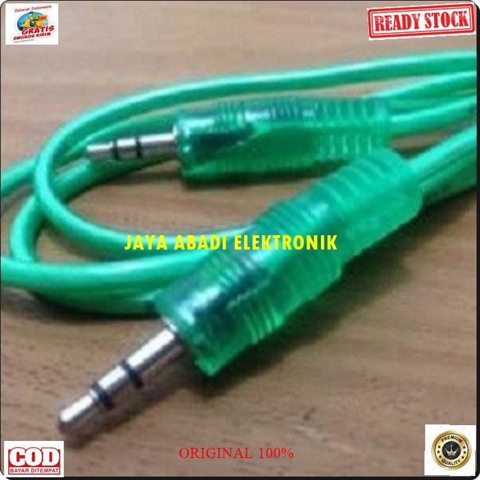 G205 ORIGINAL kabel aux audio hp handphone dual 3.5mm sound system stereo jek jack sambungan elektronik speaker spk musik mp3 suara laptop DLL multifungsi universal original G205  1,5 meter / 150 cm  KABEL 3.5MM KE 3.5MM  Bisa segala JENIS HP  Penyambunga