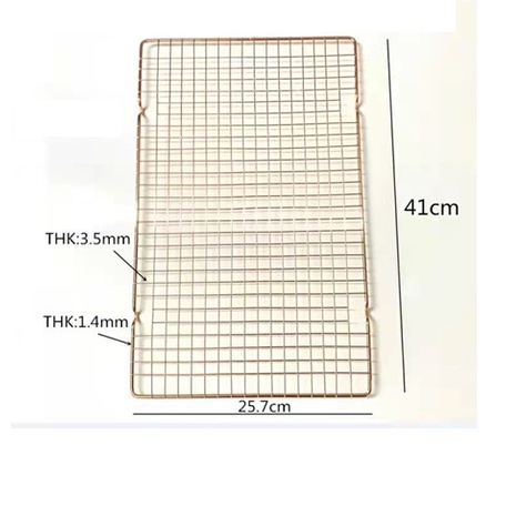 Cooling Rack Grid Rak Tatakan Pendingin Kue Cake Kering Lisse Rose Gold