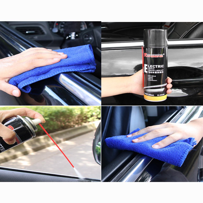 Pelumas Jendela Mobil 268ml Kaca Lift Agen Pembersih Spray Lubricant Untuk Menghilangkan Kebisingan