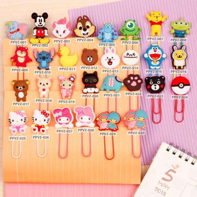 

HOT SALE|BEST SALLER CARTOON Paper Clip/ Klip Kertas/ Bookmark - DUA EMPAT