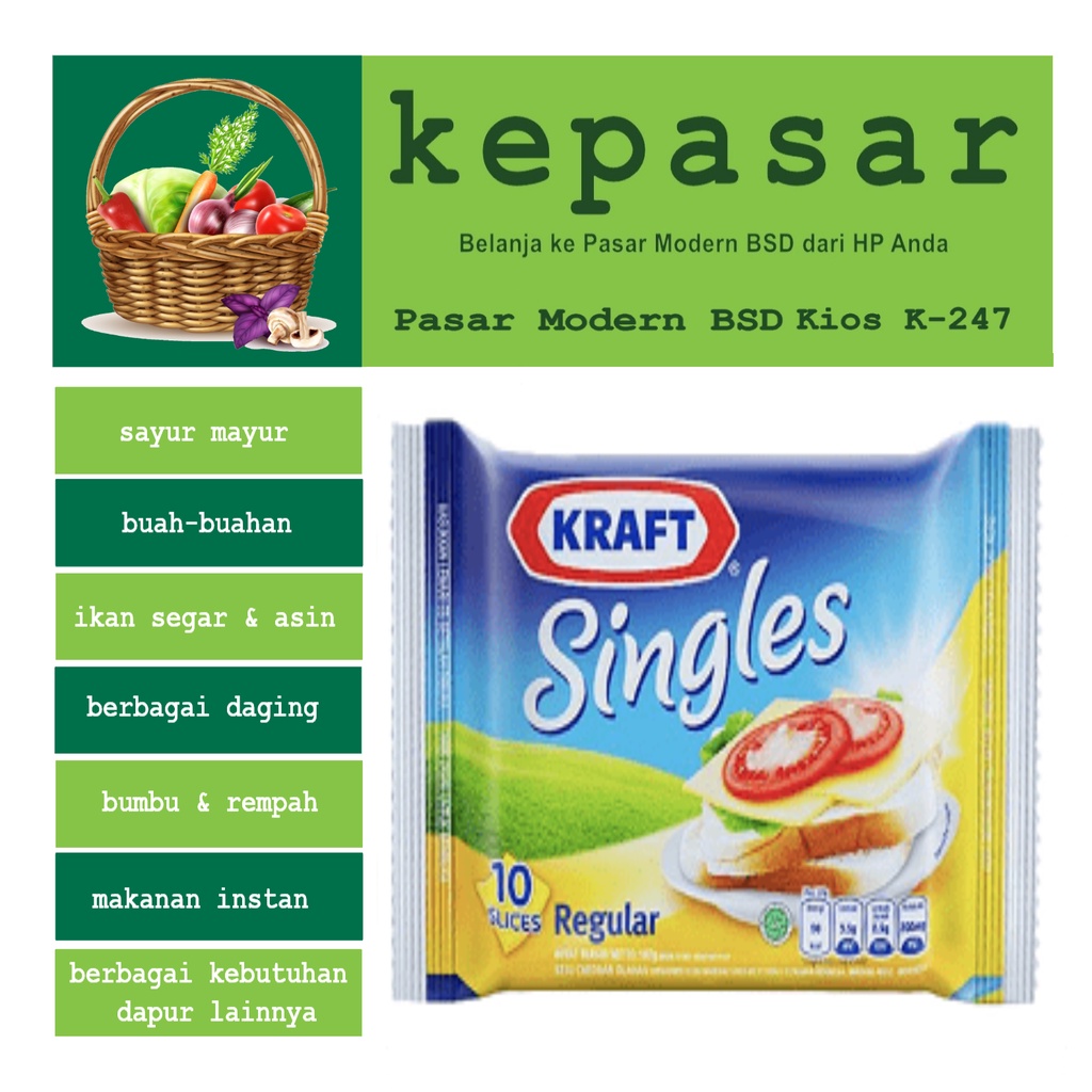 

Keju KRAFT Single kemasan 10 pcs