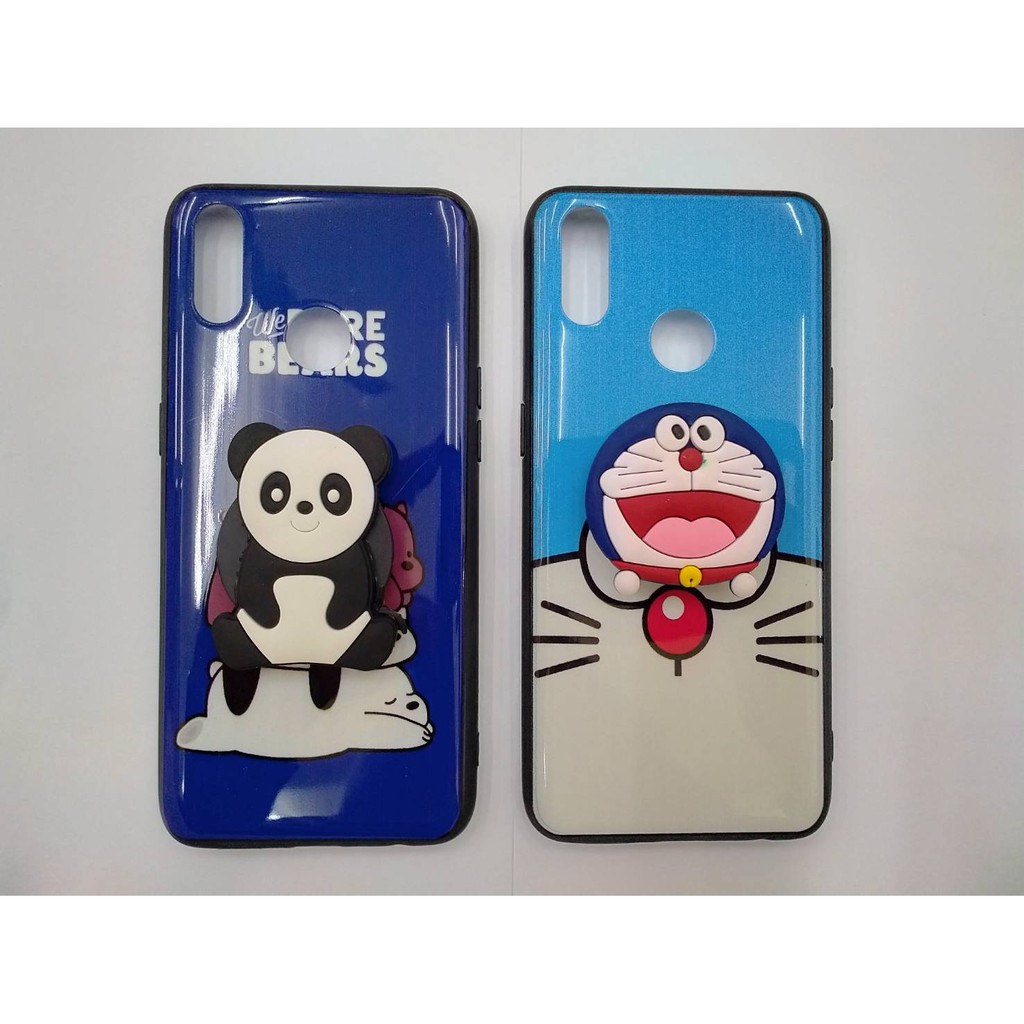 Case REALME 3 PRO Case Fuze Glass Plus Popsocket Karakter