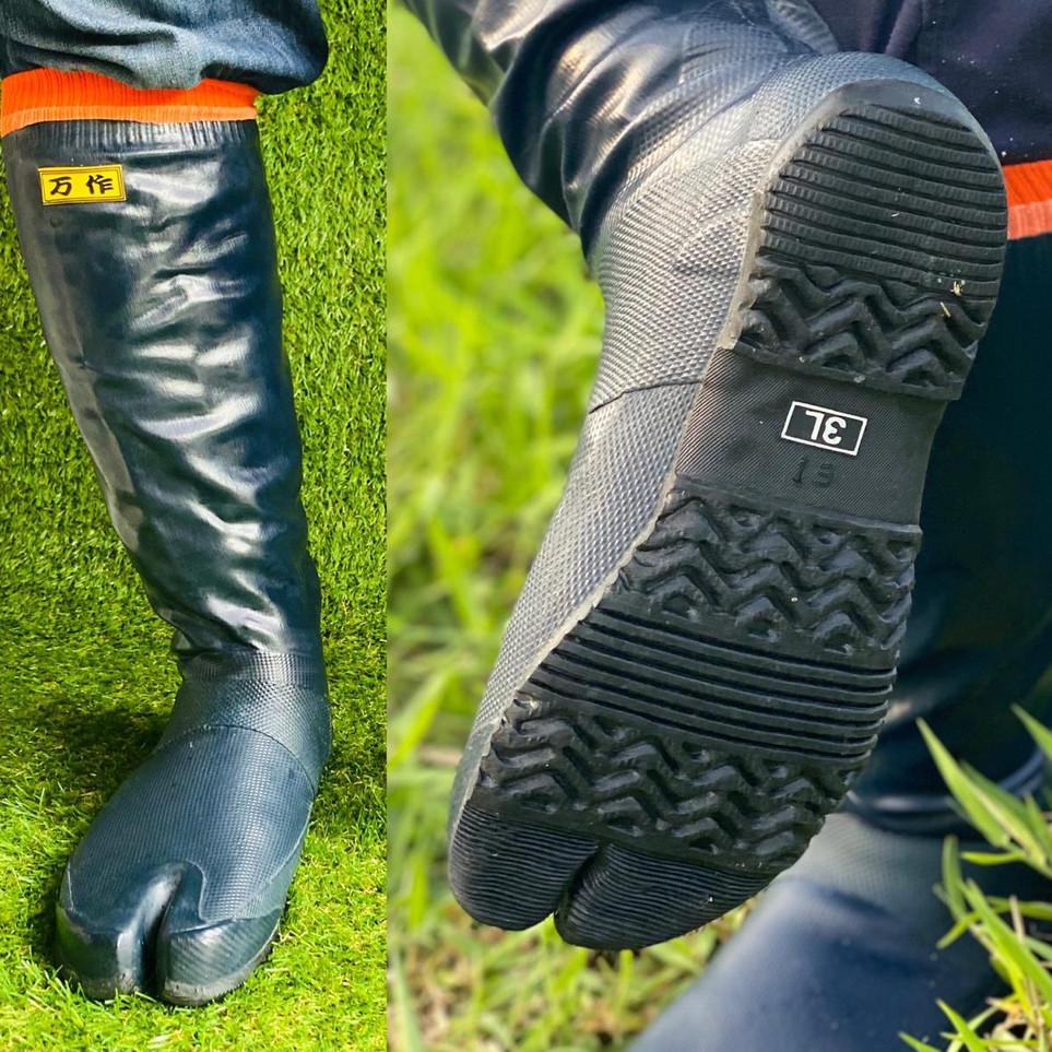 Sepatu Bot Sawah 351T - Sepatu Tani Panjang Pria dengan Sekat Jari (ST-2)Am 8Y3