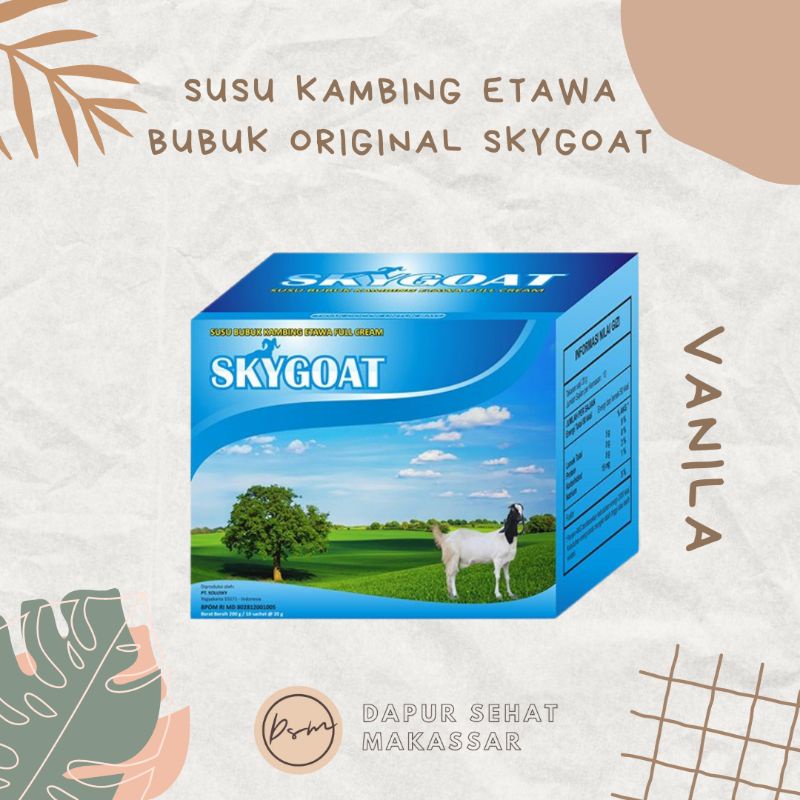 TERMURAH!! (READY MAKASSAR) skygoat susu sapi original susu kambing etawa bubuk isi 10 sachet cod Makassar