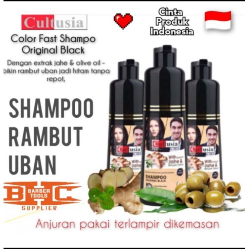 Jual Kultusia Black Shampoo Cultusia Original Semir Rambut Instan