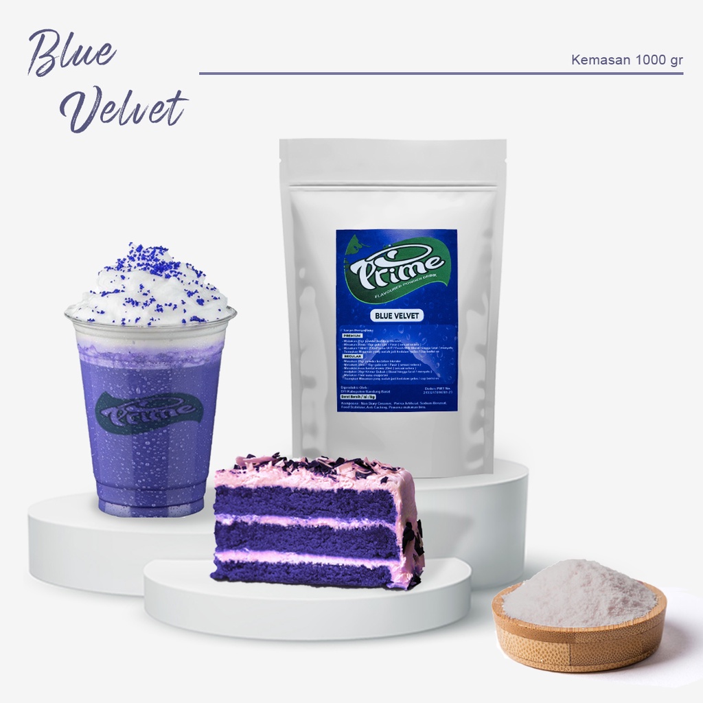 

Bubuk Minuman BLUE VELVET Powder 1000g - PRIME Drink - POWDER DRINK