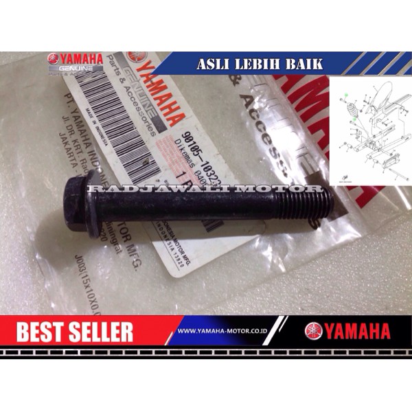 BAUT SHOCK BELAKANG MONOSHOCK JUPITER MX, VIXION ASLI YAMAHA fix